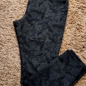 Skinny leg printed jeggings